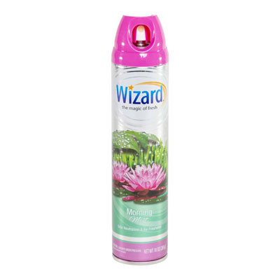 AIR FRESHENER 10 OZ MORNING MIST WIZARD AEROSOL
