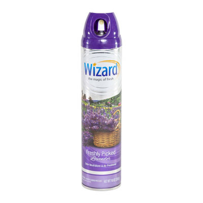 AIR FRESHENER 10 OZ LAVENDER FRESHLY PICKED WIZARD AEROSOL