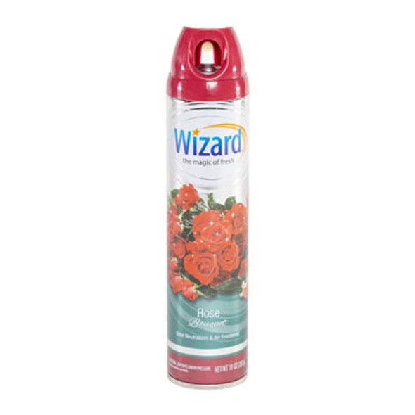 AIR FRESHENER 10 OZ ROSE BOUQUET WIZARD AEROSOL AIR FRESHENER 10 OZ ROSE BOUQUET WIZARD AEROSOL