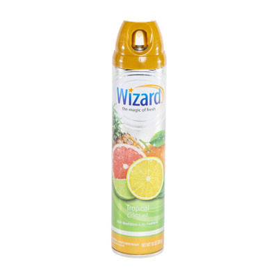 AIR FRESHENER 10 OZ TROPICAL CITRUS WIZARD AEROSOL
