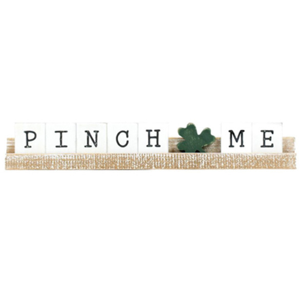 TABLETOP DECOR 14X2X1 PINCH ME LEDGIE KIT WOOD (7.00)