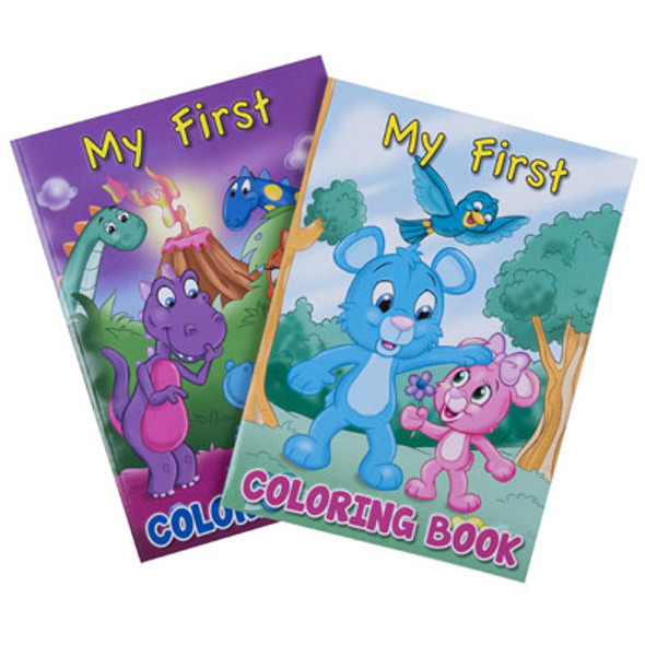 COLORING BOOK MY FIRST 2-ASSORTED COUNTER DISPLAY MADE IN USA