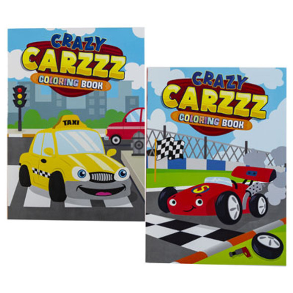 COLORING BOOK CRAZY CARZZZ 24-CT COUNTER DISPLAY