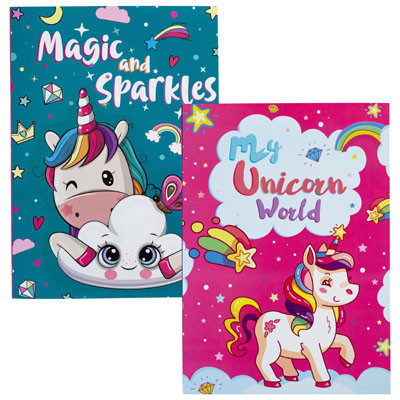 COLORING BOOK UNICORNS 24-PC COUNTER DISPLAY
