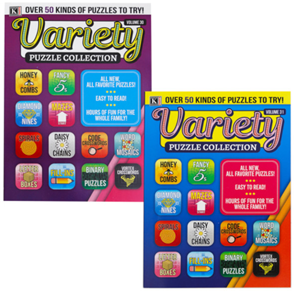 PUZZLE AND GAME VARIETY BOOK2 ASST IN PDQ PPD $4.95