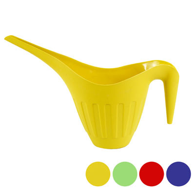 WATERING CAN PLASTIC 7IN TALL 4 COLORS #581-02  GN