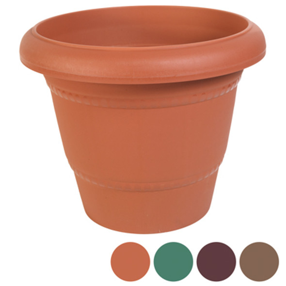 PLANTER ROUND 18D X 14.4H 4 COLORS POLY BAG #LILLY 18 PLANTER ROUND 18D X 14.4H 4 COLORS POLY BAG #LILLY 18