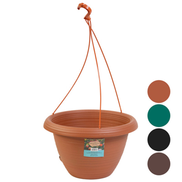 PLANTER HANGING SELF WATERING 4 COLORS  REF #EVERGREEN 2