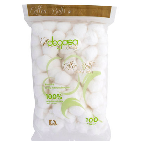 COTTON BALLS 100CT 100% COTTON PEGGABLE & RESEALABLE POLY BAG UPC: 7-50104-86245-4