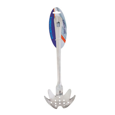 STAINLESS STEEL NOODLE SPOON 11.25IN WITH HANGING TOP 83GM REF #VK-SUPREMR-SPS