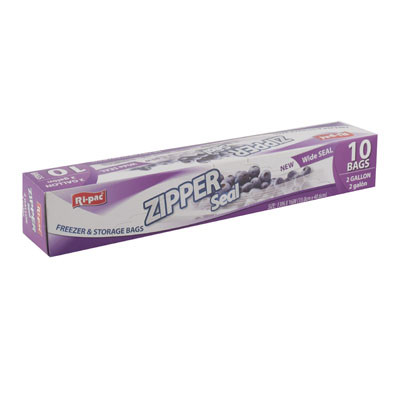 STORAGE BAGS 10CT 2 GALLON ZIPPER SEAL