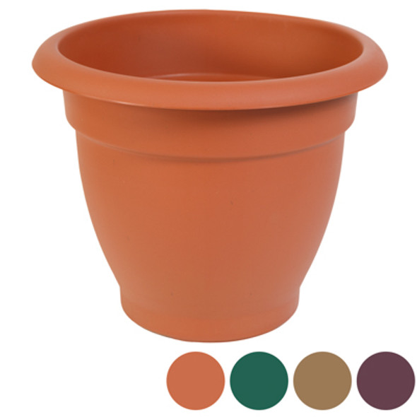 PLANTER SELF-WATERING ROUND 4 COLORS  15 X 15 X 12# DAHLIA 15 -NO HOLES PLANTER SELF-WATERING ROUND 4 COLORS  15 X 15 X 12# DAHLIA 15 -NO HOLES