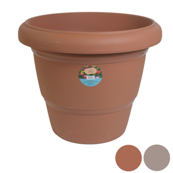 PLANTER ROUND 20 INCH DIAMETER 16.35 INCH TALL 4 COLORS BAGGED NOT BOXED