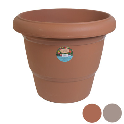 PLANTER ROUND 20 INCH DIAMETER 16.35 INCH TALL 4 COLORS BAGGED NOT BOXED