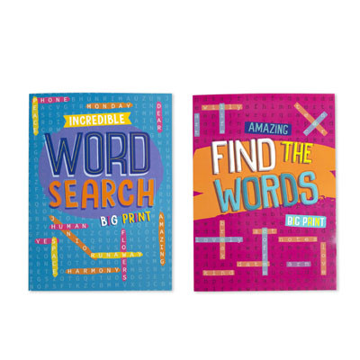 WORD SEARCH BIG PRINT 2 ASSTD IN PDQ 80 PG