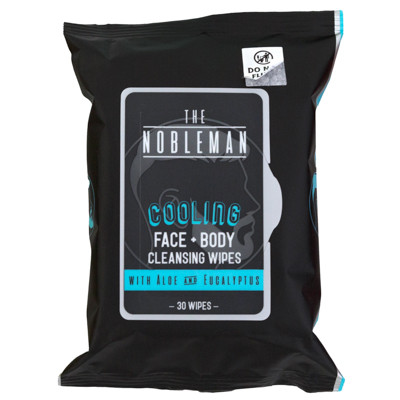 FACE & BODY MENS WIPES 24-PC 30-CT COOLING NOBLEMAN COUNTER DIPLAY NO ONLINE SALES MAP PRICING