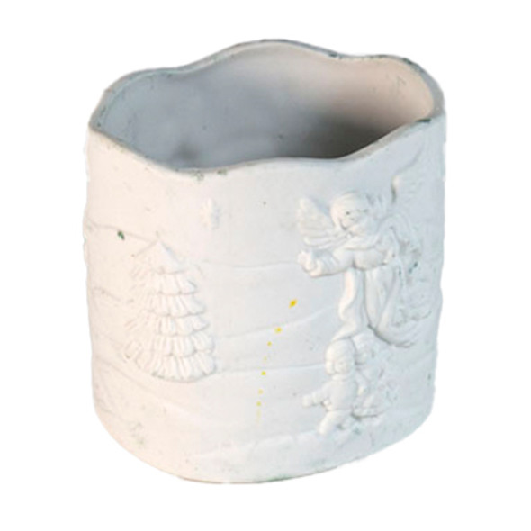 CANDLE HOLDER WHITE ANGEL CANDLE HOLDER WHITE ANGEL