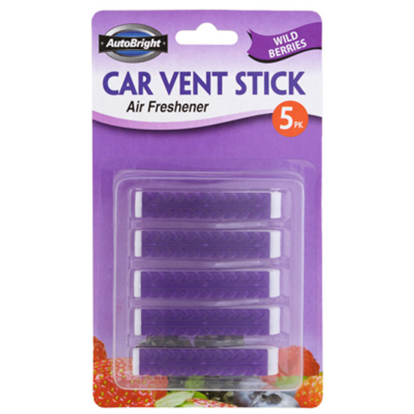 AIR FRESHENER WILD BERRIESCAR VENT STICK 5PK CARDED AIR FRESHENER WILD BERRIESCAR VENT STICK 5PK CARDED