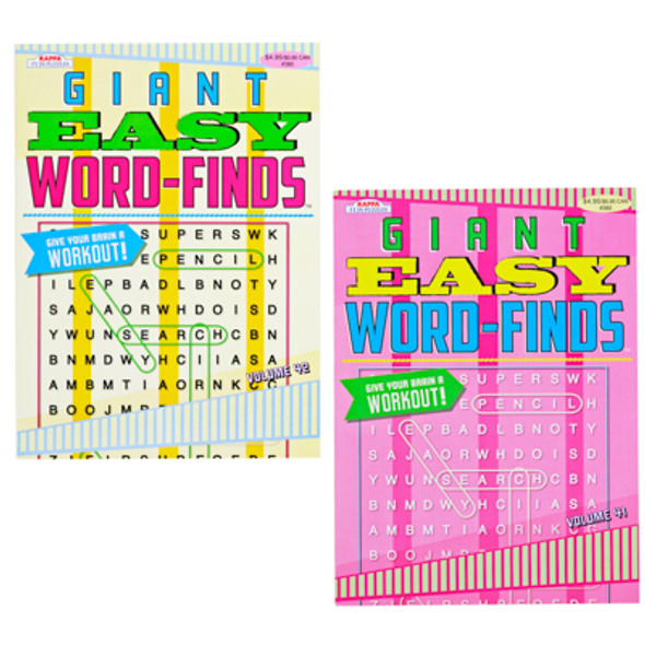 WORD FINDS GIANT EASY 2 ASST IN PDQ PPD $3.95