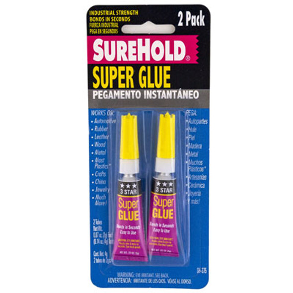 SUPER GLUE 2PK 0.14OZ SUREHOLD CARDED SUPER GLUE 2PK 0.14OZ SUREHOLD CARDED