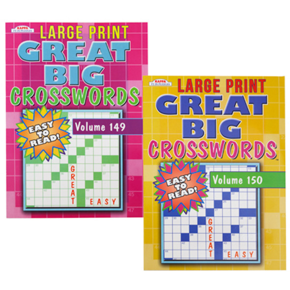 CROSSWORDS GREAT BIG 120CT 2 ASSORTED PPD $4.95 FLOOR DISPLAY