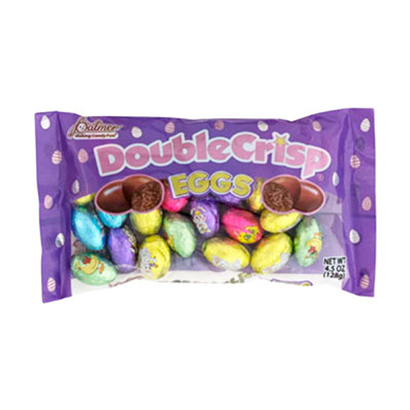 EASTER CANDY DOUBLE CRISP EGGS 4.5 OZ LAYDOWN BAGS IN PDQ EASTER CANDY DOUBLE CRISP EGGS 4.5 OZ LAYDOWN BAGS IN PDQ