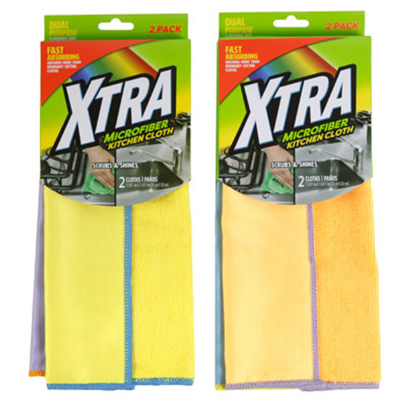MICRO FIBER 2CT CLOTH XTRA DUAL SIDE CLEANING & POLISHING