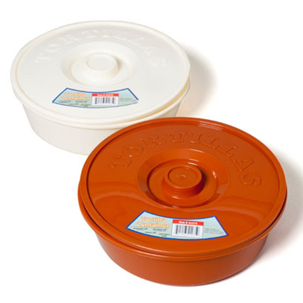 TORTILLA CONTAINER ROUND2 COLORS IN PDQ