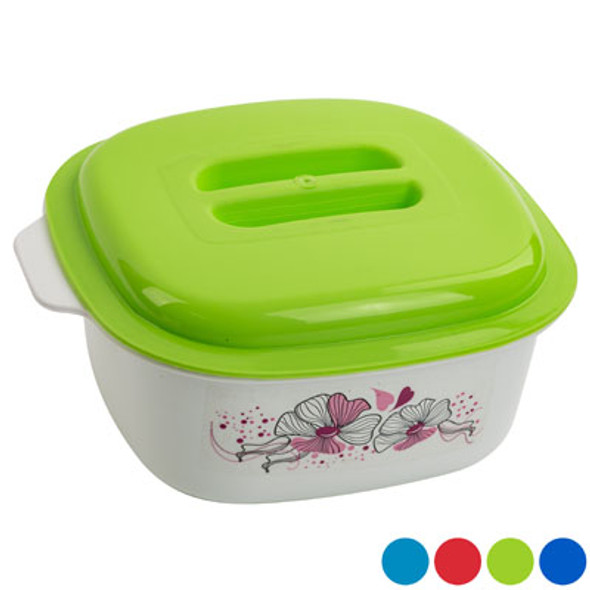 FOOD SERVER 1.5 QT FLORAL DOME LID WITH GRIP HANDLE #1366 FOOD SERVER 1.5 QT FLORAL DOME LID WITH GRIP HANDLE #1366