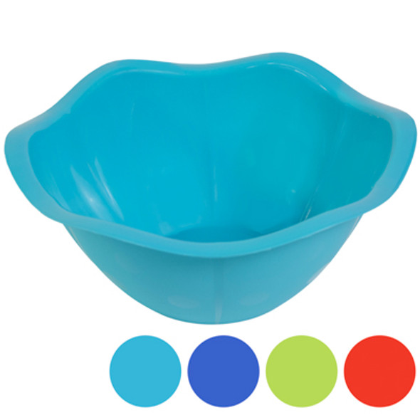 SERVING BOWL 13IN SCALLOPED 6 QT 4 COLORS IN PDQ
