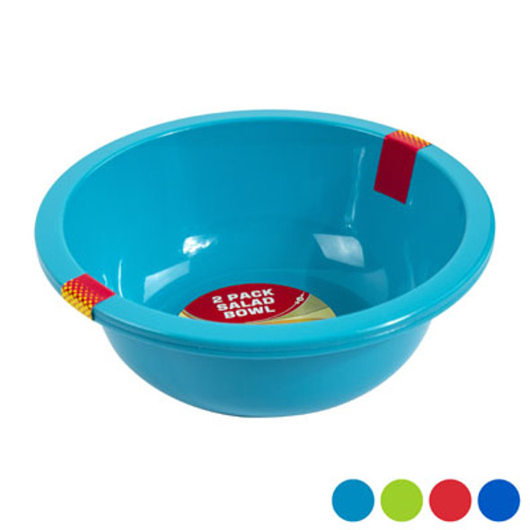 BOWL 2PK 60-OZ 9IN DIA PLASTIC 4 ASSORTED COLORS COUNTER DISPLAY BOWL 2PK 60-OZ 9IN DIA PLASTIC 4 ASSORTED COLORS COUNTER DISPLAY