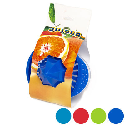 JUICER 5.5X5 CLEAR BOTTOM 3 COLOR TOPS CLEAR BOTTOM #ORANGE JUICER COUNTER DISPLAY