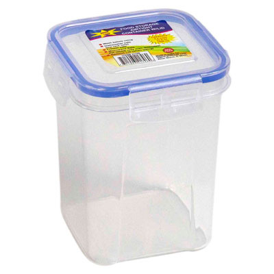 FOOD STORAGE SILICONE SEAL 33.8 OZ SQUARE TALL QUICK LOCK 1000ML