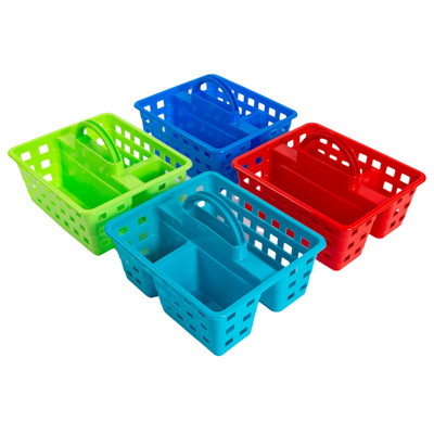 CADDY 3 COMPARTMENT RECTANGULAR 4 COLORS IN PDQ 10 x 8.5 x 4.5 REF#184002