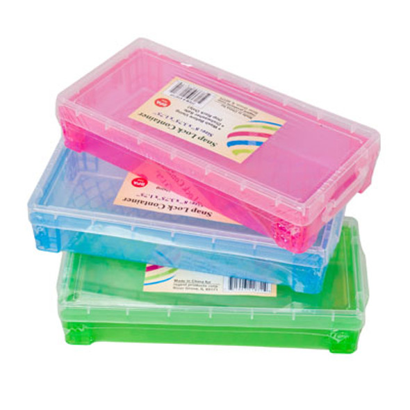 CONTAINER SNAP LOCK LARGE 3 COL 8 X 3.75 X M 1.75 IN PDQ