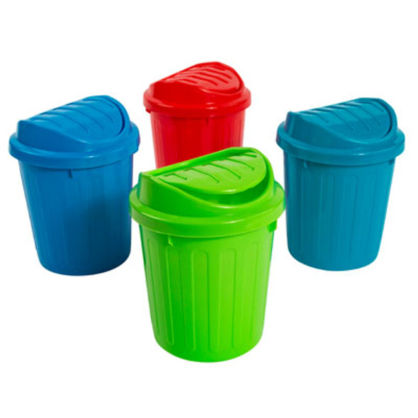 RUBBISH BIN MINI W/WING LID  5.25X7IN COUNTER DISPLAY