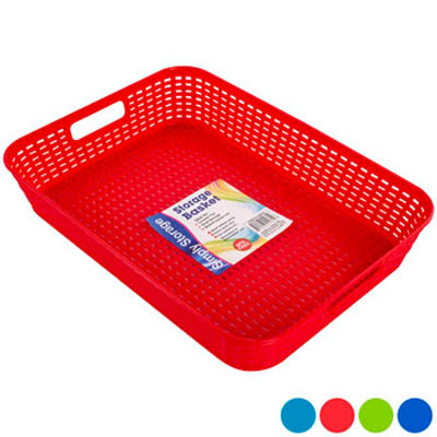 TRAY/BASKET RECT 4 COLORS 12.625X9.75X2.875 ST-3937 COUNTER DISPLAY