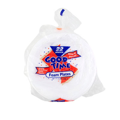 FOAM PLATE 8-7/8" DIA 22 C TIN PRINTED POLYBAG