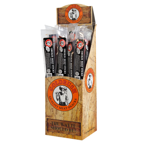 BEEF STICKS BLACK PEPPER 24PC 1OZ COUNTER DISPLAY SELL IN USA ONLY