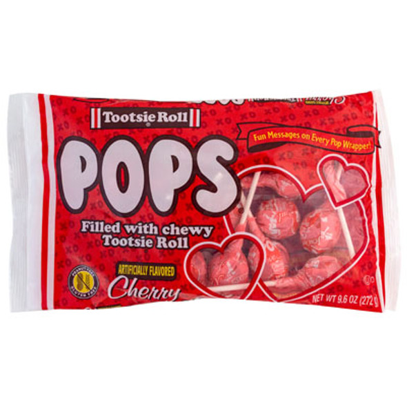VALENTINE CANDY TOOTSIE POP BAG 9.6 OZ IN PDQ VALENTINE CANDY TOOTSIE POP BAG 9.6 OZ IN PDQ