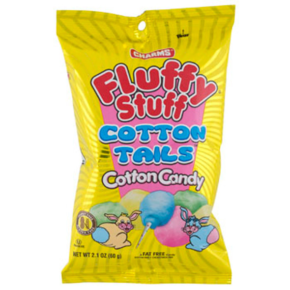 EASTER CANDY FLUFFY STUFF COTTON TAIL COTTON CNDY MDSG STRIP 2.1OZ