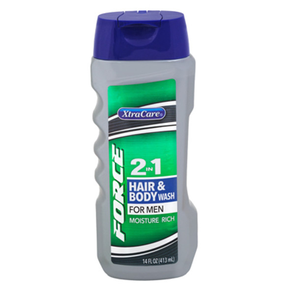 HAIR/BODY WASH 14OZ 2IN1 FOR MEN FORCE