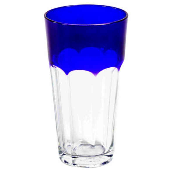 DRINKWARE 13OZ TRANSPARENT PURPLE TOP OCTA BASE GLASS