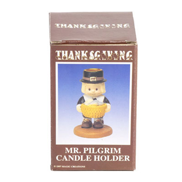 CANDLE HOLDER PILGRIM BOY/GIRL