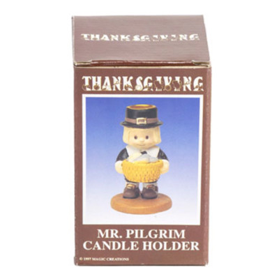 CANDLE HOLDER PILGRIM BOY/GIRL