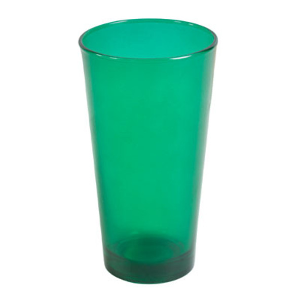 DRINKWARE 14OZ COOLER DARK GREEN GLASS CAMEO