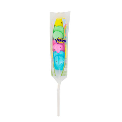 EASTER CANDY PEEPS RAINBOW POPS 1.38 OZ