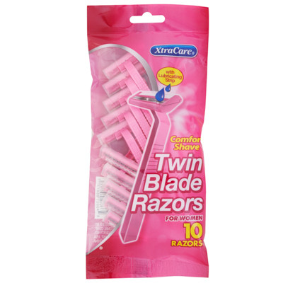 RAZORS WOMENS TWIN BLADE 10PKPEGGABBLE XTRACARE