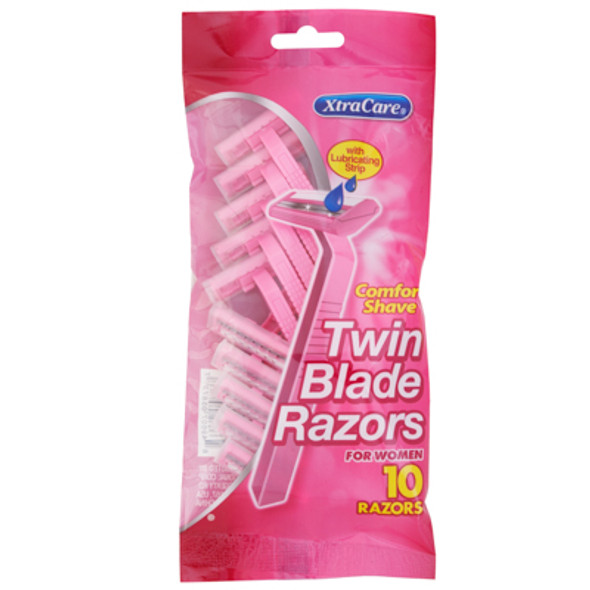 RAZORS WOMENS TWIN BLADE 10PKPEGGABBLE XTRACARE