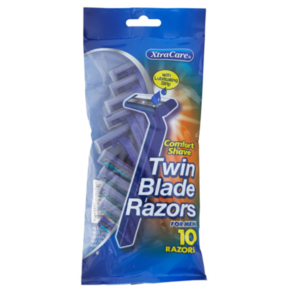 RAZORS MENS TWIN BLADE 10PKPEGGABLE XTRACARE RAZORS MENS TWIN BLADE 10PKPEGGABLE XTRACARE